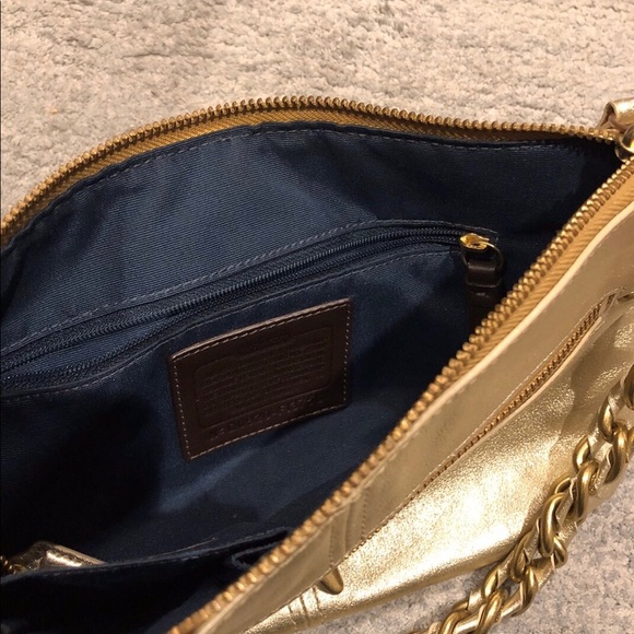 COACH gold purse - Picture 2 of 2